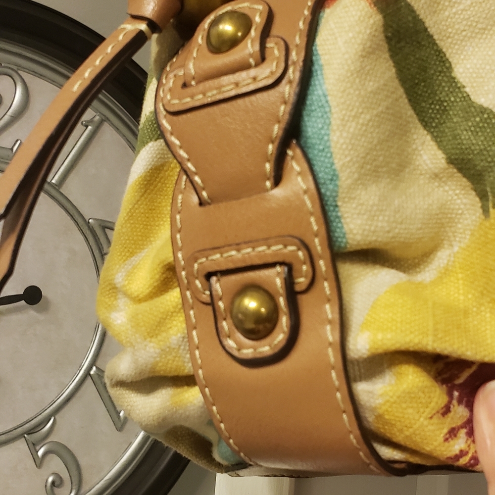 Fossil canvas handbag/shoulder bag. - Picture 6 of 8